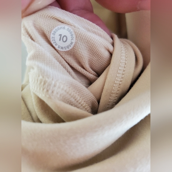 Lululemon Align HR Crop 17" Prosecco PSCO Beige Leggings Pant Women's Size 10 - Picture 8 of 8